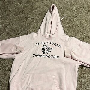 Pink Vampire Diaries Mystic Falls Timberwolves Hoodie